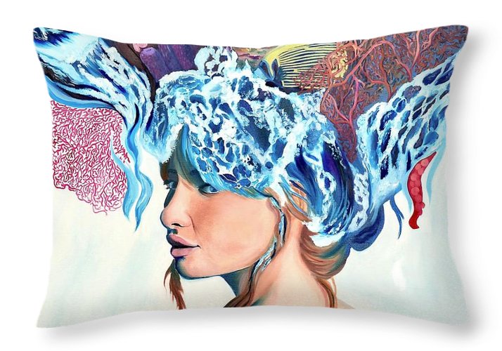 Queen of the sea - Throw Pillow