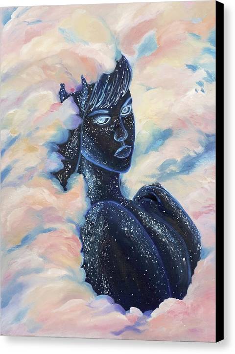 Woman In The Clouds - Canvas Print
