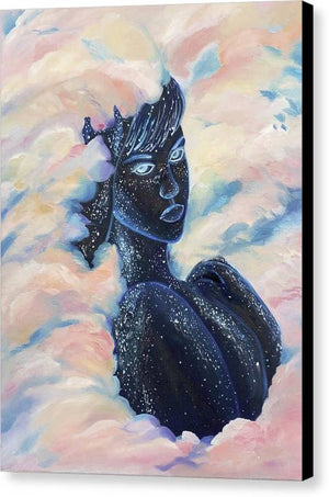 Woman In The Clouds - Canvas Print